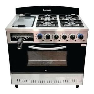 Cocina Depaolo 4 Hornallas 900 con Plancha y Carlitera Gas Natural