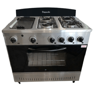 Cocina Industrial Depaolo 4 Hornallas y Plancha Gas Natural
