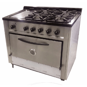 Cocina Depaolo 4 Hornallas y Plancha Gas Envasado
