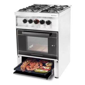 Cocina Mini 575 VP 4 Honallas / Puerta de Vidrio y Parrilla Gas Natural