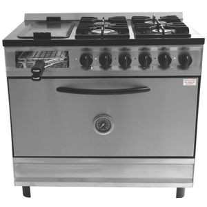 Cocina Depaolo 4 Hornallas con Plancha y Tostadora Gas Envasado